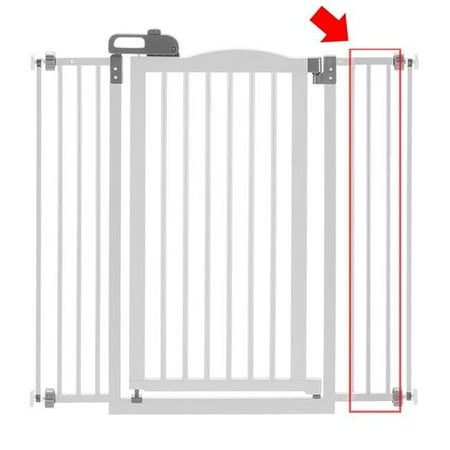 Richell One-Touch Dog Gate, Optional Extension, Origami White, 2.4" x .75" x 28.4"