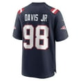 thumbnail image 3 of Men's Nike Carl Davis Jr. Navy New England Patriots Game Player Jersey, 3 of 4