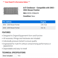 thumbnail image 2 of A/C Condenser - Compatible with 2003 - 2004 Nissan Frontier, 2 of 2