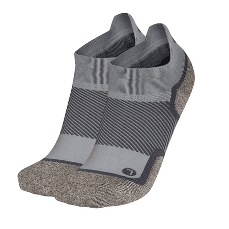 OS1st Unisex Wellness Performance No Show Socks Grey- OS1-3854G