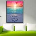 thumbnail image 4 of Kit de pintura de diamante 5D para bricolaje, playa por número, pintura de punto de cruz, taladro completo con cristales de imitación, bordado, manualidades, decoración de la pared del hogar, regalo (, 4 of 5