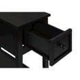 thumbnail image 6 of Accent Table - 2 Tier - Nightstand - Side Table - Storage Drawer - Black Veneer, 6 of 11