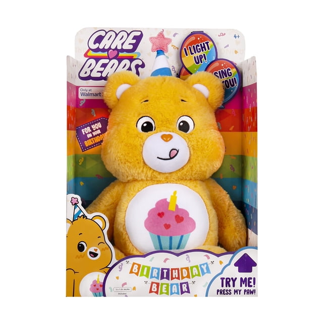 Peluche Oso Cumpleaños Básico Divertido Cantante con Luz 36 cm