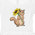 thumbnail image 4 of Inktastic Cute Chipmunk with Sunflower Girls Toddler Dress, 4 of 5