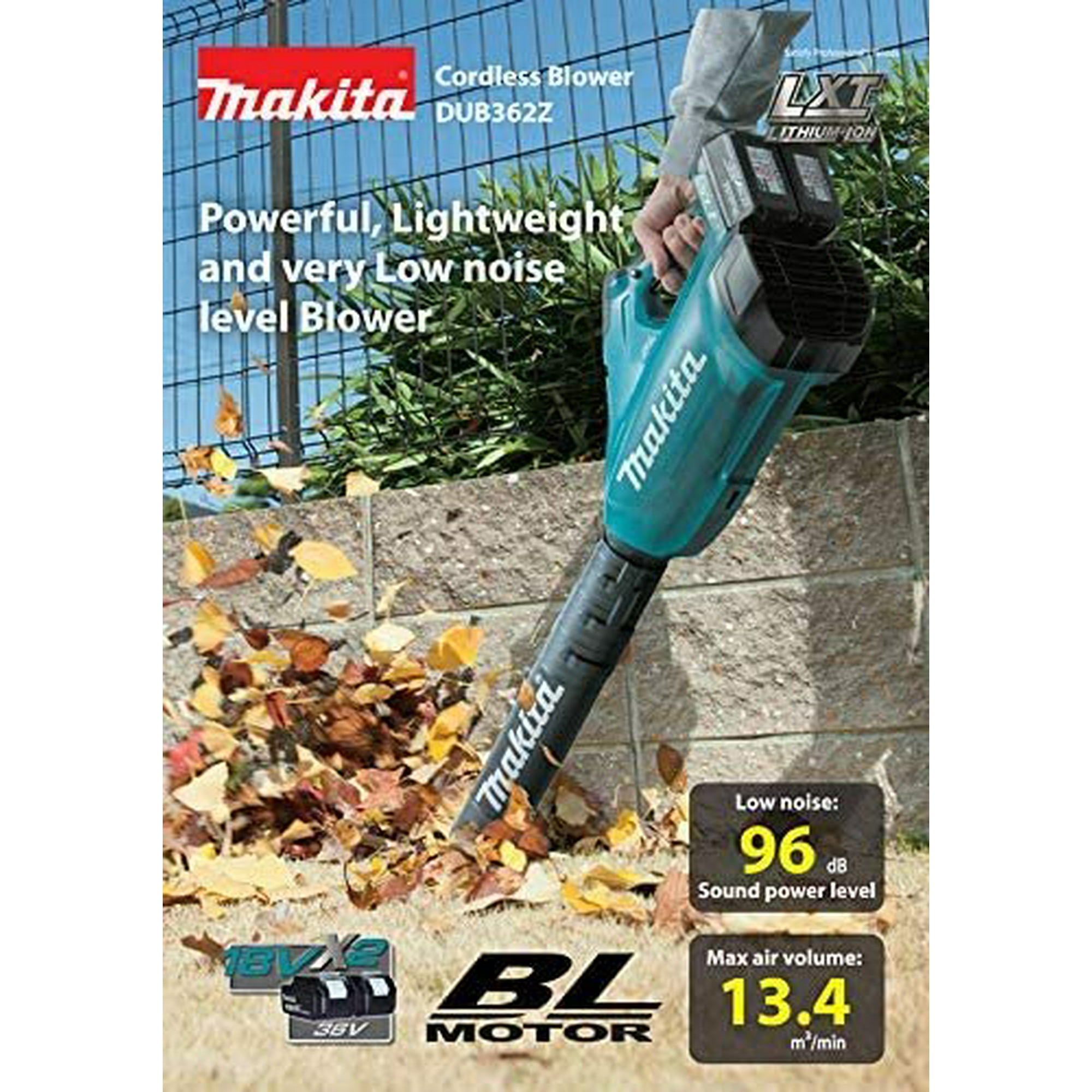 Makita DUB362Z 18Vx2 36V LXT Brushless Blower Tool Only Walmart