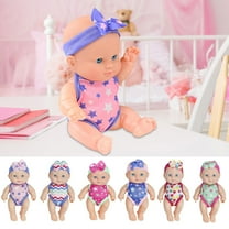 KOYPTL 8 In-Water Reborn Doll Cute Simulation Bath Doll for Baby Toddlers 6-12-18 Months,Swimming Realistic Doll with Detachable Clothes Vinyl Water Toys Waterproof Gifts for Boys Girls Pretend Play