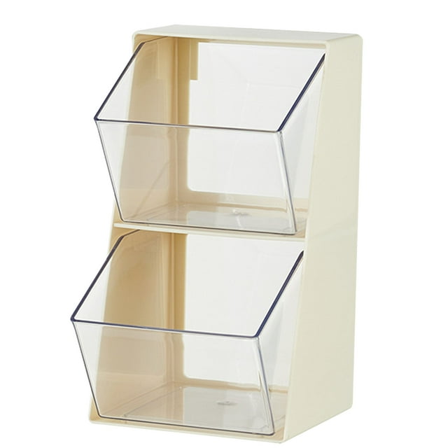 Organisateur de Condiments pour Thé et Café, Support de Sachets de Thé en Forme de U à Double Couche, Grande Capacité, Boîtes Caddy, Support Multifonction Transparent pour Cosmétiques, Collations, Jouets