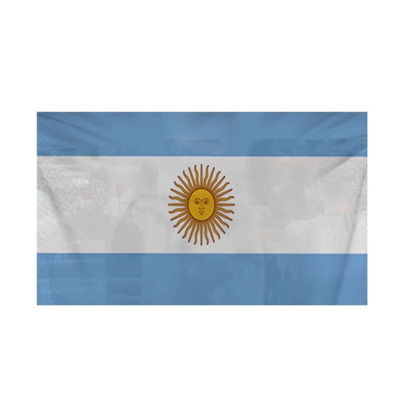 Argentina Flag Cape Wearable National Flag 3x5 Ft with Sleeves, 3D Soccer Fan Body Flag with Neck Tie, Fade Resistant Polyester Cheering Gear