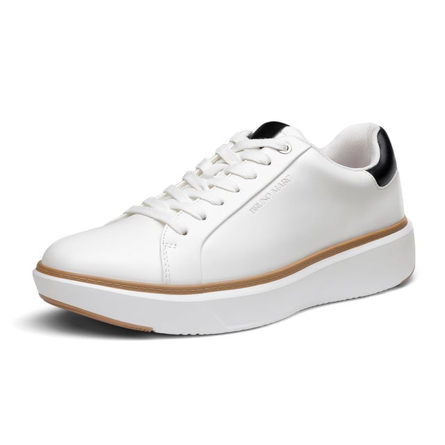 Zapatillas de moda para hombre Bruno Marc blancas talla 8 casuales
