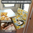thumbnail image 5 of FOR U DESIGNS Yellow Poppy Flower Pattern 2 Pack RV Dinette Cushion Covers Washable Camper Cushion Slipcover Scratch-Resistant Sofa Chair Cover Camper Seat Covers Dinette Booth, 5 of 7