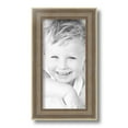 thumbnail image 2 of ArtToFrames 6" x 12" Aged White Gold Picture Frame, 6x12 inch Silver Wood Poster Frame (WOM-2036),  Pack, 2 of 7