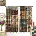 thumbnail image 3 of Vintage Coffee Curtains, Geometry Minimalist Decor, Cute Gnome, Abstract Bean Cup Morden Blackout Treatment for Bedroom & Living Room, 42x54 Inch, 3 of 6
