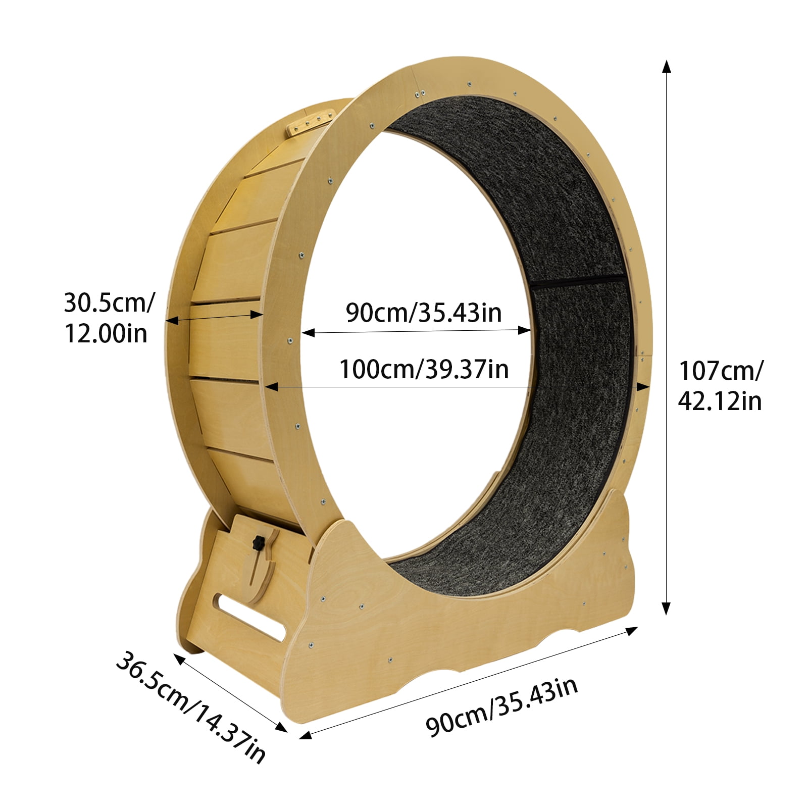 Wildnix Sturdy and Spacious Cat Toy with Roller Track Design, 110.23 lbs Load Capacity, Perfect for Active Cats to Run and Exercise