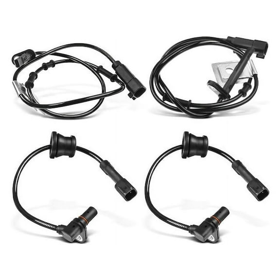 ABS Speed Sensor Set 4 - Compatible with 2010 - 2015 GMC Terrain 2011 2012 2013 2014