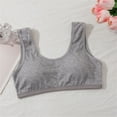thumbnail image 3 of OGLCCG Fixed Padding Training Bras for Girls, Cotton Seamless Cami Sports Bras for Teens 9-16, Soft Elastic Wireless First Bras for Girls, 3 of 3