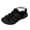 Black, variant on Women Orthopedic Walking Sandals Arch Support Strappy Non Slip Slides Lightweight Adjustable Ankle Strap Athletic Shoes Khaki Size 8.5