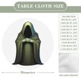 thumbnail image 3 of Mysterious Hooded Cloak Round Table Cover Kitchen Printed Waterproof Tablecloth Elastic Edged Tablecloth Fits Party Wedding Indoor Outdoor Tables, 3 of 8