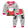 thumbnail image 3 of Conjunto de pijamas navideños para niños 2022, Papá Noel, pingüino, árbol de Navidad, ropa de dormir para niños, 2 piezas, tops + pantalones, ropa de bebé, pijamas, 3 of 4