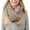 Beige, variant on Company - Winter Cream - Cable Knit & Faux Fur Infinity Scarf