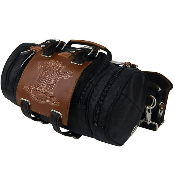Anime Attack On Titan Mochila Cosplay Lona Crossbody Shingeki No Kyojin Traval Bolso de mensajero Bolso de mano de regalo Afortunado Sencillez Walmart en linea