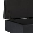 thumbnail image 5 of Trent Home Faux Air Leather Coffee Table Storage Ottoman in Midnight Black, 5 of 7