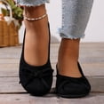 thumbnail image 2 of SuTry Women's Round Toe Flats Bow Detail Slip On Soft Comfortable Casual Walking Shoes(41), 2 of 9