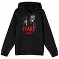 thumbnail image 5 of Ghostface Scary Long Sleeve Men's Black Hooded Sweatshirt-XS, 5 of 7