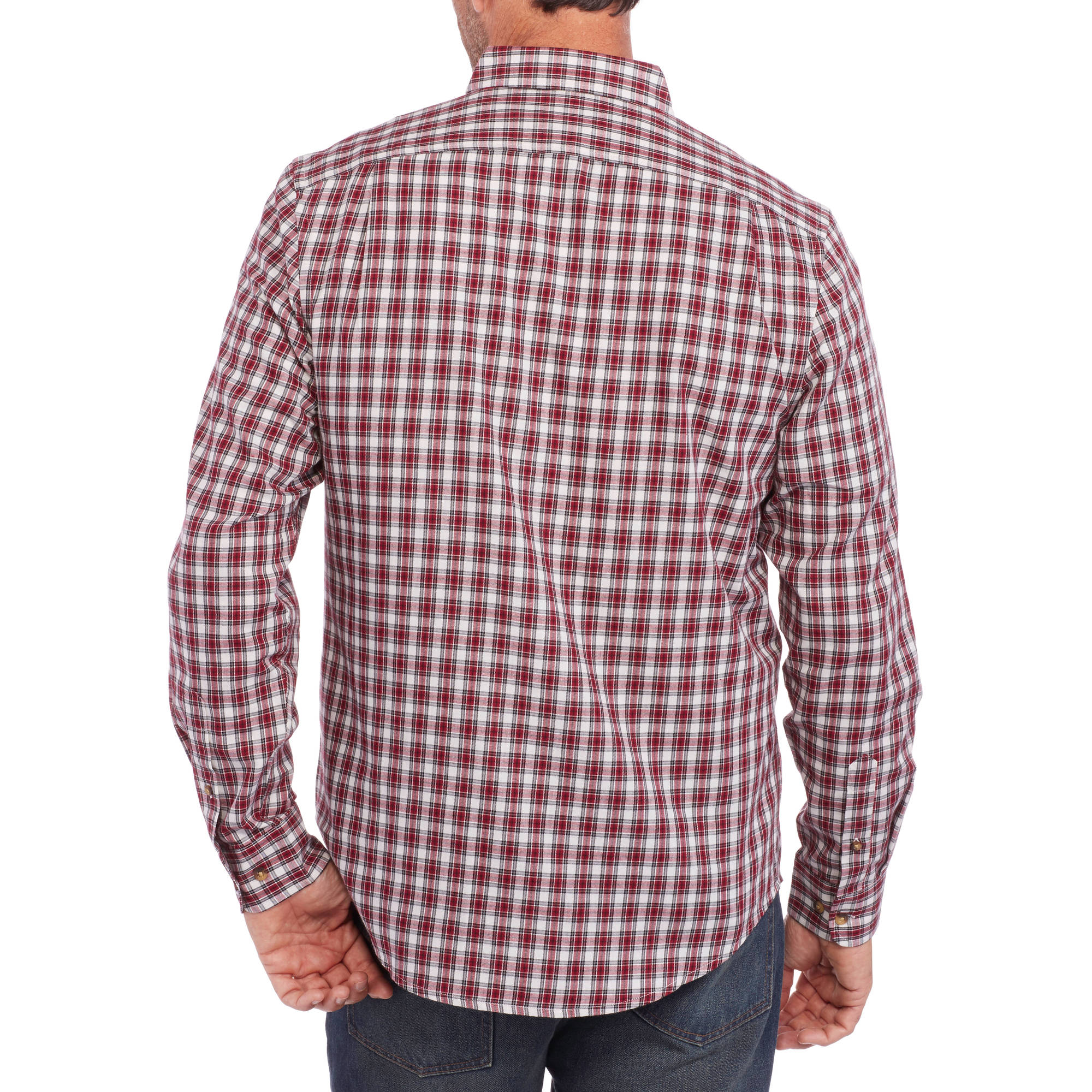 Men's Long Sleeve Twill Plaid Shirt - image 2 of 2