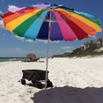 thumbnail image 3 of Impact Canopy 8-Foot Beach Umbrella, UV Protected, Vented, Tilt Pole, Sand Anchor, Carry Bag, Rainbow, 3 of 6
