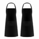 thumbnail image 1 of Adjustable Bib Apron with Pockets for Kitchen Use, 2 Pack, Black, 1 of 5
