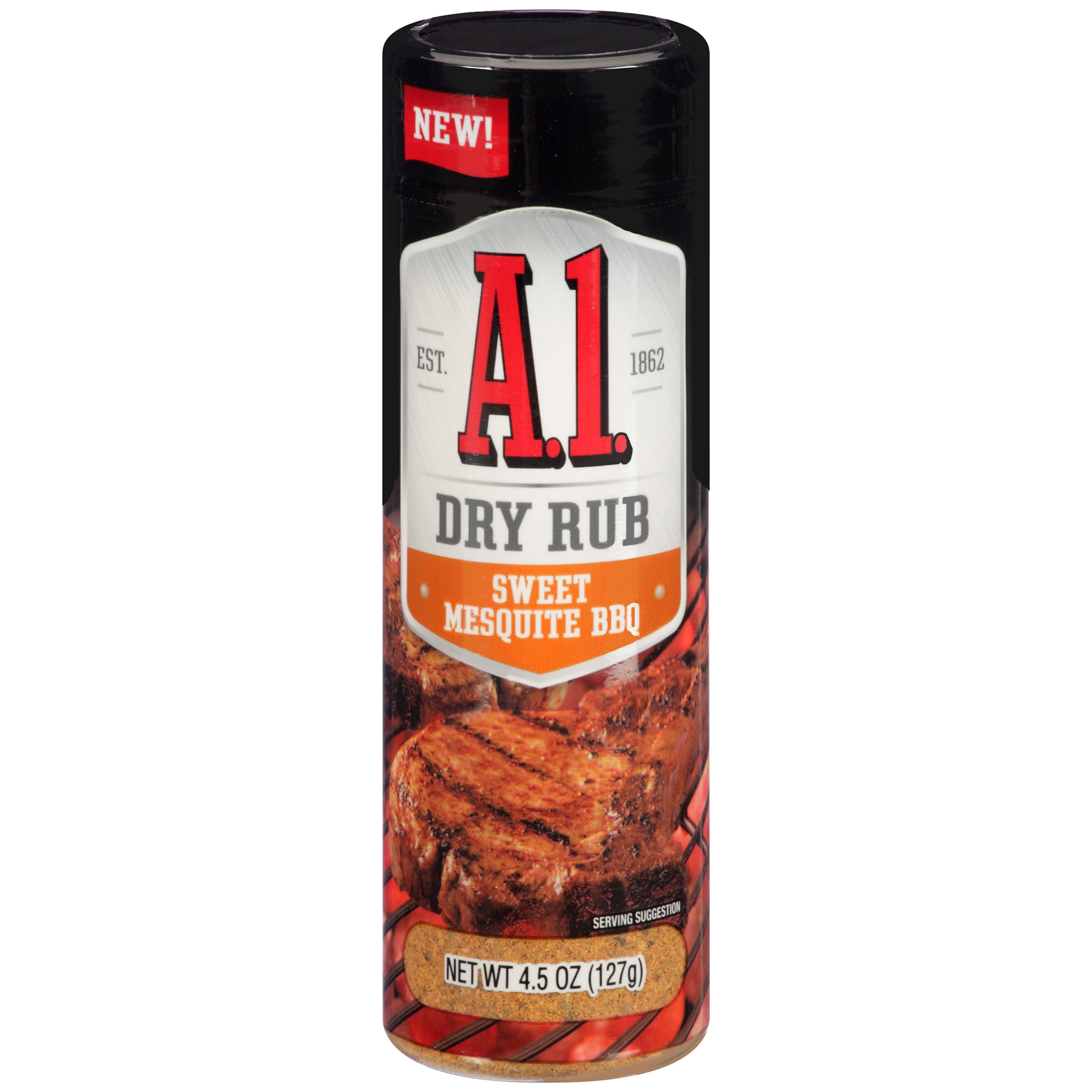 A.1. Sweet Mesquite BBQ Dry Rub, 4.5 oz Shaker