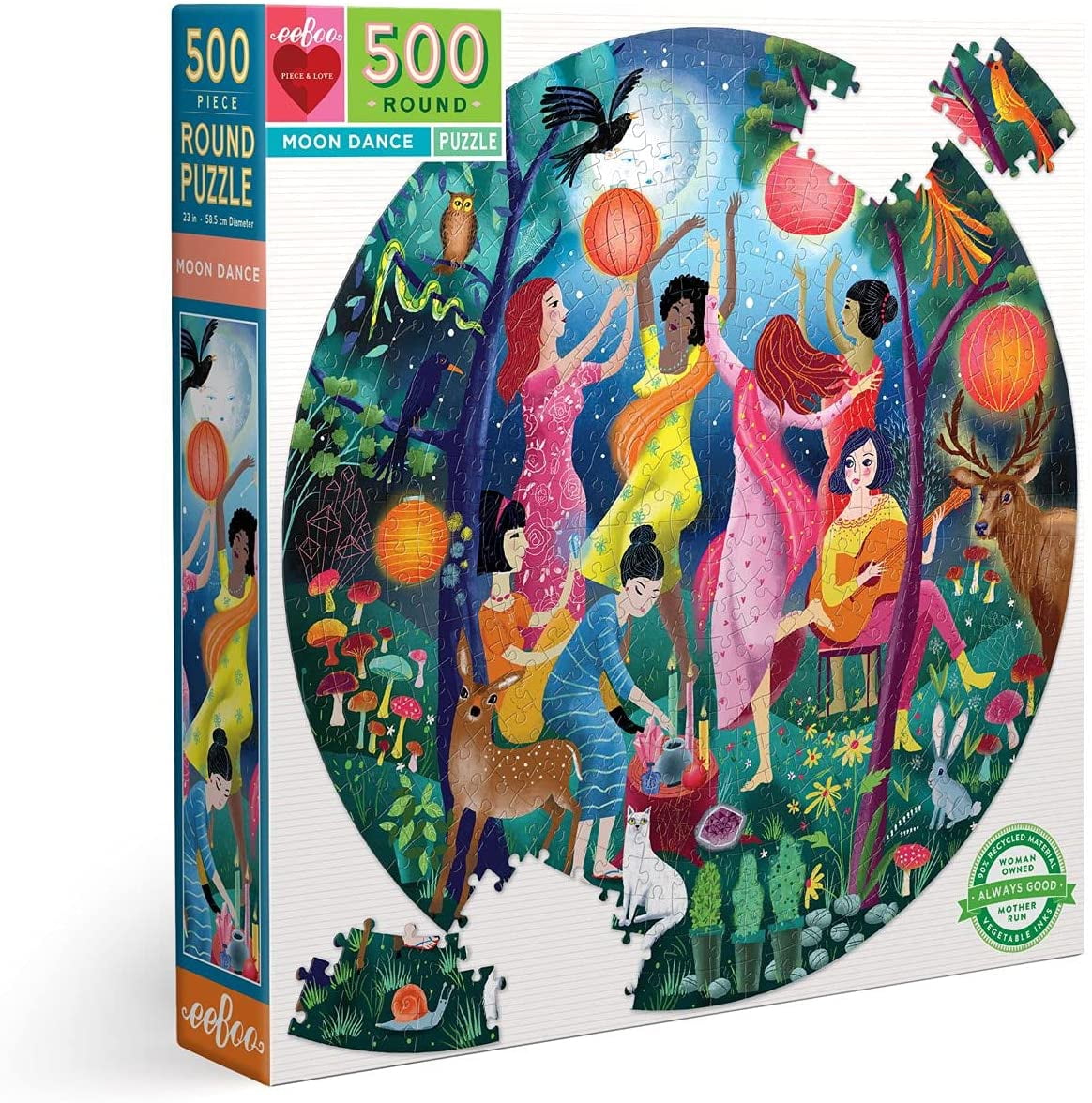 A Great Hot Day Age 3+ eeBoo 9 Piece Children's Jigsaw Recycled Board Puzzle 