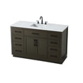 thumbnail image 6 of Elegant Kitchen and Bath Alden 54 inch Single Bathroom Vanity in Mocha Brown, 6 of 10
