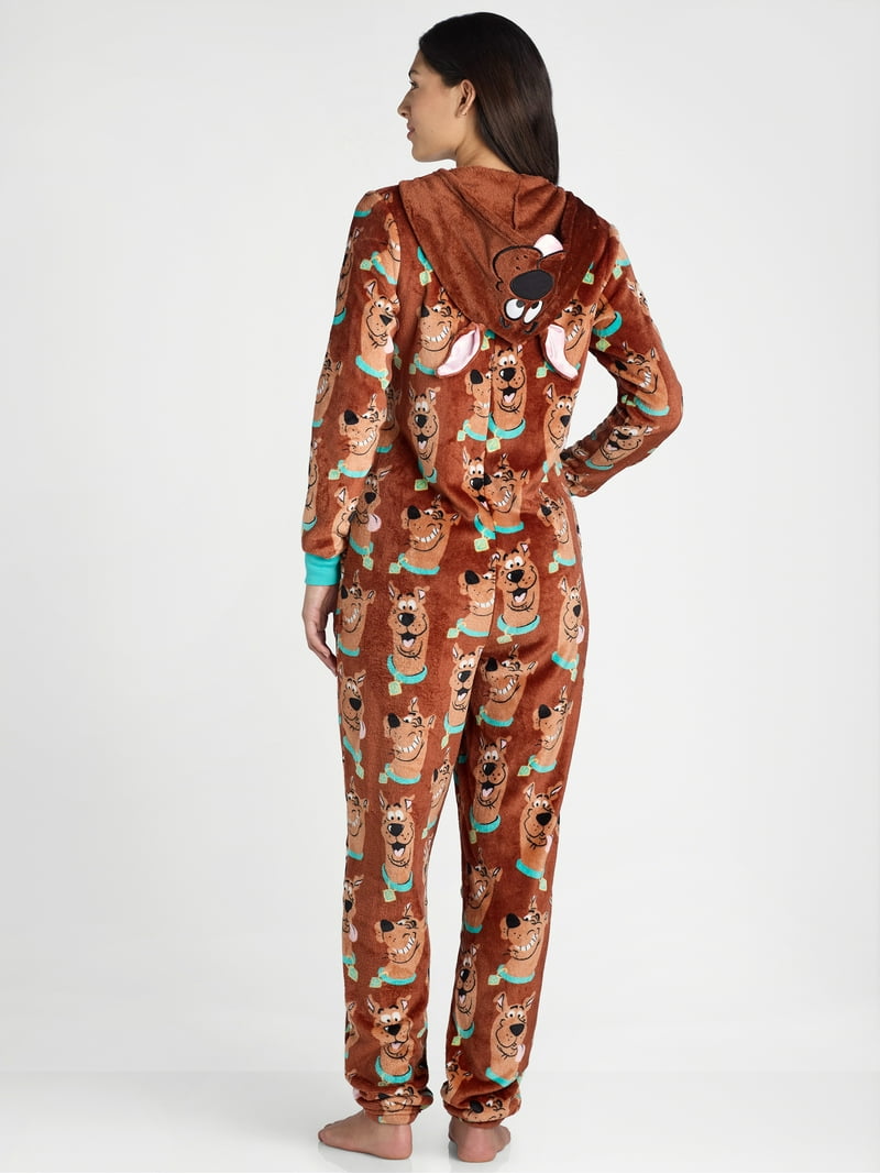 Scooby-Doo Women's Union Suit with Hood, Sizes XS-3X