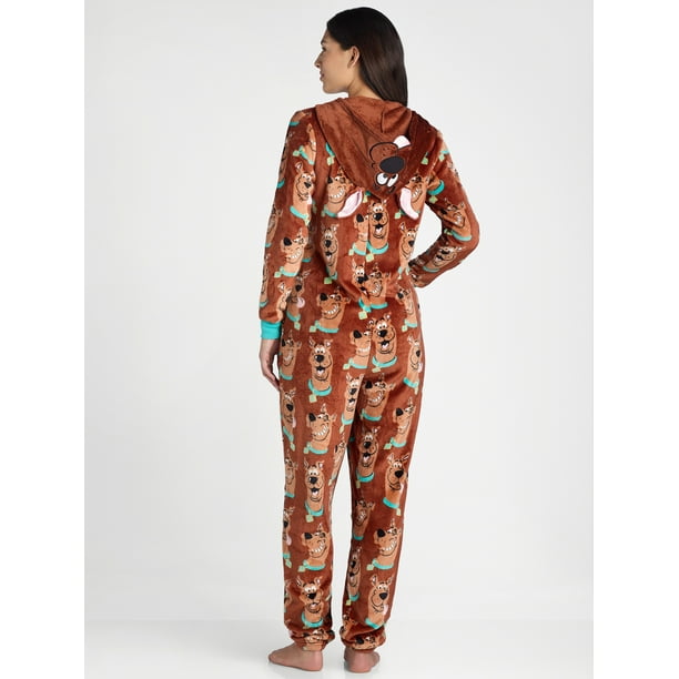 Scooby-Doo Women's Union Suit with Hood, Sizes XS-3X Walmart