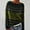 1-Green, variant on Oversized Sweater For Women Knit Sweater Crewneck Long Sleeves Pullover Sweater 2024 Chimney Neck Hoodie Different Outfits