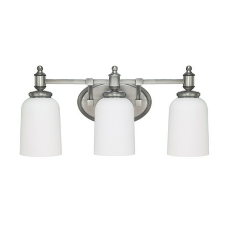 Covington Antique - Capital Lighting Covington Antique Nickel 3 Light Vanity Fixture