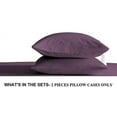 thumbnail image 2 of Kamas Oversize Pillow Case - Plum King Extra Large (22 X 40)- Fits Even The Fluffiest Pillows Including The Pancake Pillow- Sleeve Style- Extra Tall Pillowcase- 100% Cotton 600 Thread Count, 2 of 3