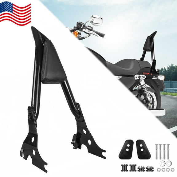 Motorcycle Sissy Bar for Harley Sportster, Detachable Passenger Backrest for Harley Davidson 2004-2024 Sportster XL883 XL1200