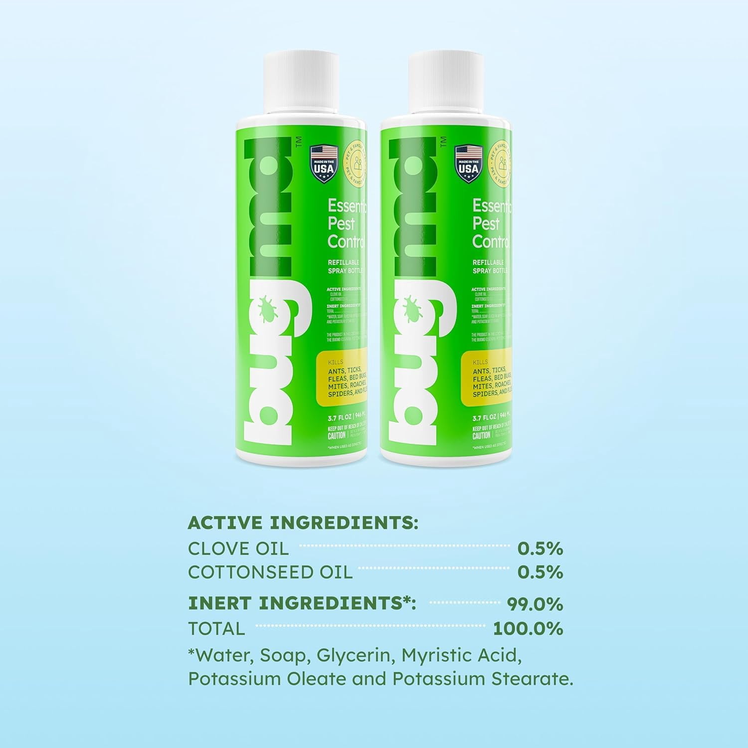 BugMD Pest Control Essential Oil Concentrate 4 oz (10 Units)
