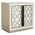 thumbnail image 3 of Safavieh Kaia Champagne/Nickel Circle Glam 2 Door Mirror Finish Chest, 3 of 10