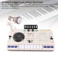 thumbnail image 4 of Kids DJ Mixer, 2 in 1 Electronic Keyboard Piano 12 MIDI Buttons  Recording Function with LED Lights Sound Effects & Microphone, Musical Instruments for Boys Girls Age 3+, 4 of 7