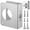 Silver, variant on Lock and Door Reinforcer, Door Lock Reinforcement Plate, Stainless Steel Home Security Door Lock Plate with 1-3/8" Thickness, 2-3/8" Backset, and 2-1/8" Bore