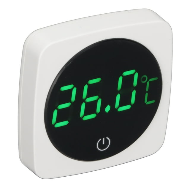 Fish Tank Thermometer, Clear Touch Button Aquarium Thermometer External Paste Type with Large LCD Screen for Temperature Measuring