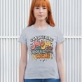 thumbnail image 4 of Conquering Mom Life With Coffee and Wine T-Shirt Trendy Motherhood Parenting Family Soccer Mama #momlife Women's Tee, 4 of 7