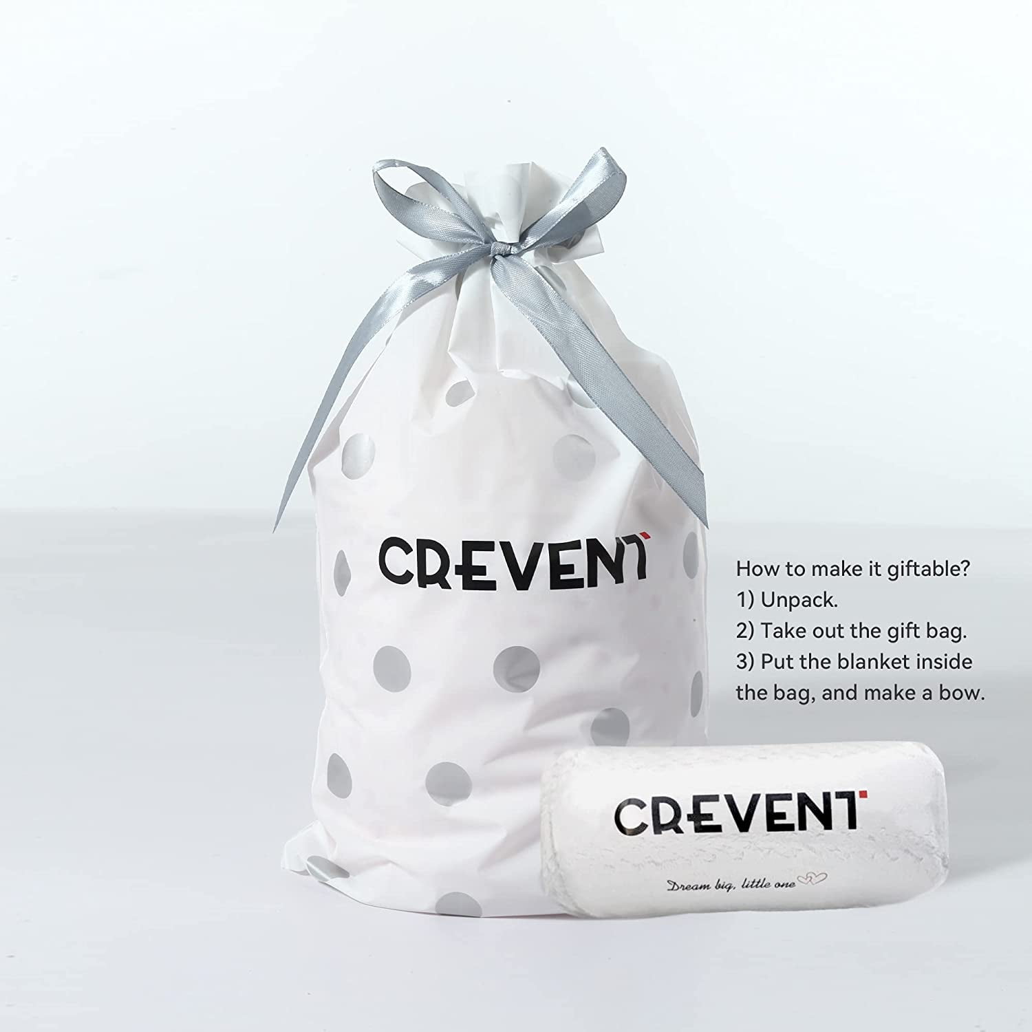CREVENT Lightweight Fuzzy Fluffy Warm Plush Baby Blanket for