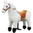 Uenjoy Kids Riding Horse for Kids Plush Ride ons Toy White