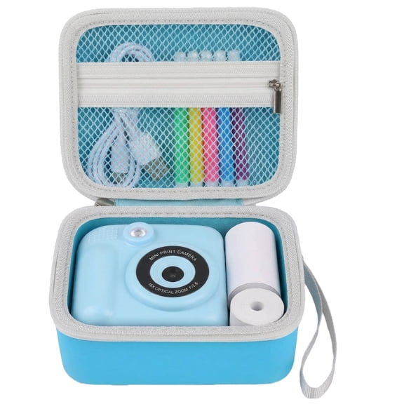 Kids Instant Print Camera Case Compatible with ESOXOFFORE for Dylanto for DUDUDRAGON for GKTZ for ETIKEZ for Dafotil for Careenoah for Aasonida Digital Video Prints Paper Bag (Box Only) Blue