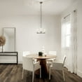 thumbnail image 4 of 43997CH Kichler Lighting Crosby - 3 light Convertible Chandelier - with Contemporary inspirations - 13.75 inches tall by 18 inches wide-Chrome Finish, 4 of 5