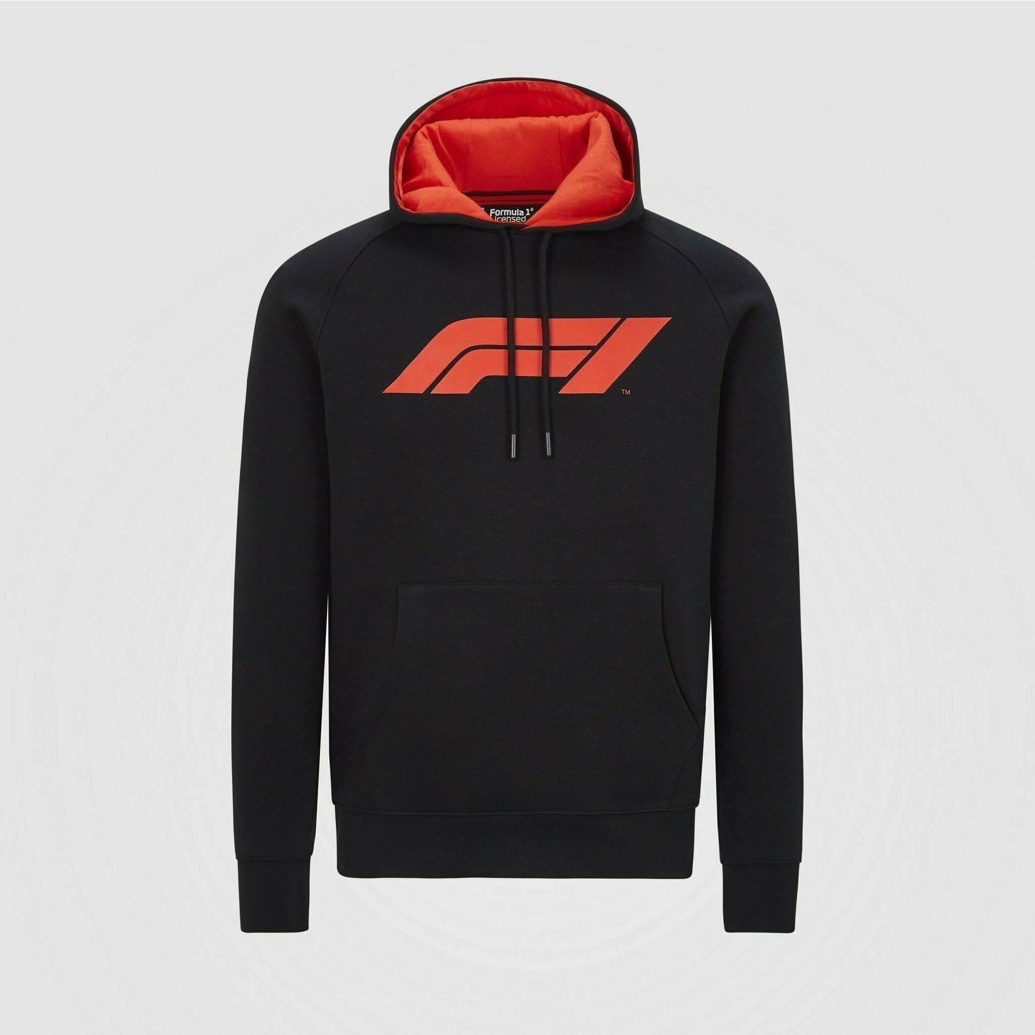 Formula 1 Tech Collection F1 Men's Large Logo Hooded Sweatshirt Black/Gray/Red